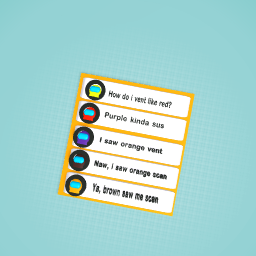 Among us chats be like...