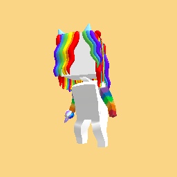 Unfinishd Rainbow Lady