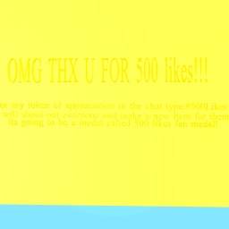 THX FOR 500 LIKES!!!