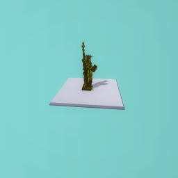 Golden statue of liberty