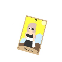 my Ocs As Tarot Cards: 0 The fool, Natsuki Yamada