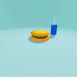 burger and Coca-Cola