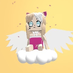 Pink cat/angel girl