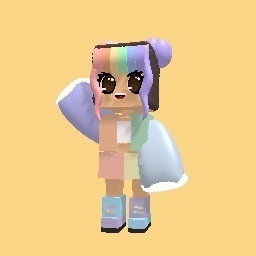 Cute Pastel Rainbow Girl