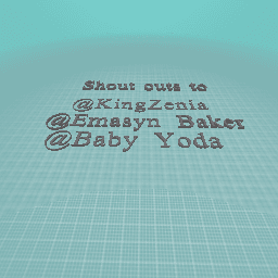 Shout Out’s To........