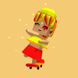 girl & skateboard