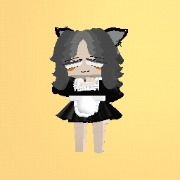 nothing to see here just me in a neko maid dress :p