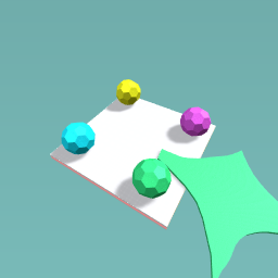 Blue pink yellow green