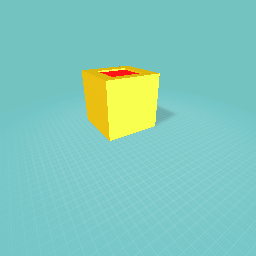 Gold cup of lava