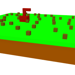 mincraft  grass cake