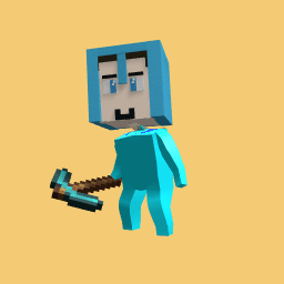 Steve with a pickaxe