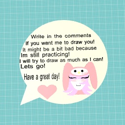 I can draw you!