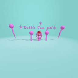 Bubble gum girl