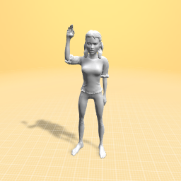 Waving girl