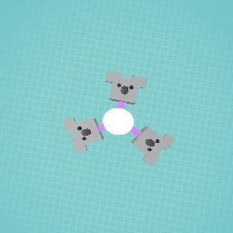 Cute spinner (violet and white)