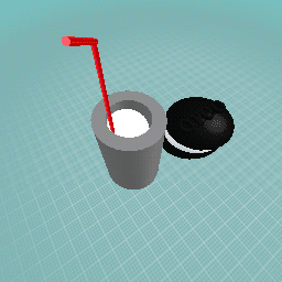 oreo and milk with straw
