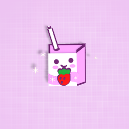 Strawberry milk kawii character