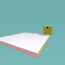 Spongebob without eyes or mouth but shot in the head