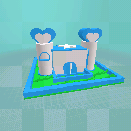 blue small castle