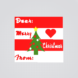 Christmas tree card! C: