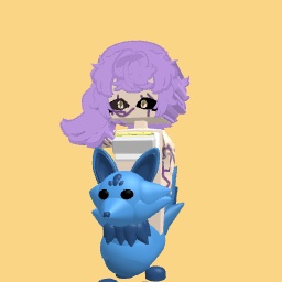 Tried to make rumi from kpop demon hunters blue animal is derpy tiger