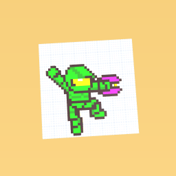 halo master chief pixel art