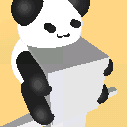 panda on head