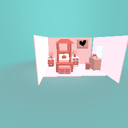 A pink room