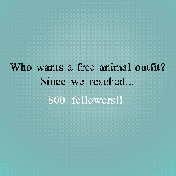 800 followers!!!