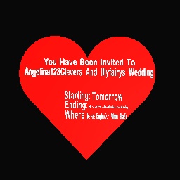 You Have Been Invited To A Wedding :]