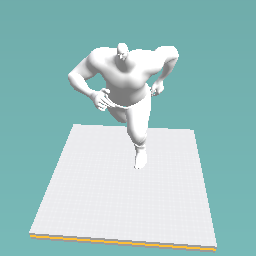 Big man but tiny head