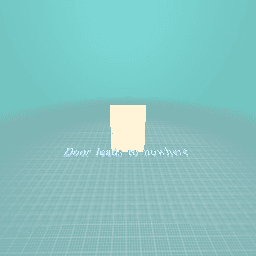 A door which leads to nowhere