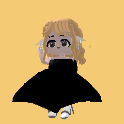 Girl in a balck dress