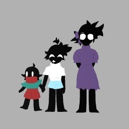 Obscuro, Opal, and Blackon as kids