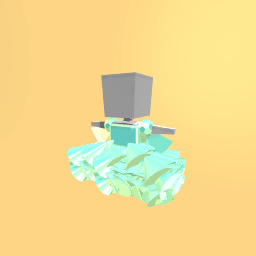 Made by Elspell - puffy ball gown - turquoise