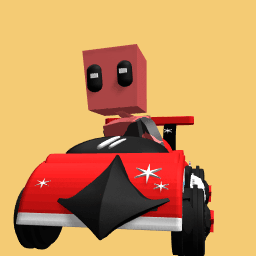 Deadpool with car
