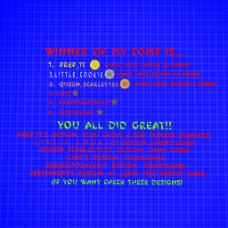Winner of my comp is...