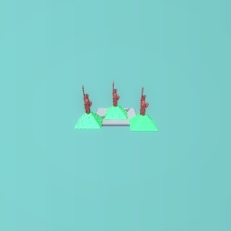 The three statues of giza