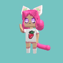  Cute strawberry cat