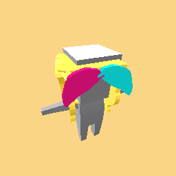 Bubble gum blonde hair