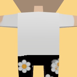 Floer flairs with white t shirt