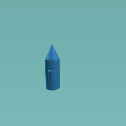 Blue crayon tower