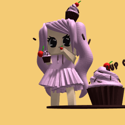 Cup cake girl