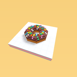 Chocolate sprinkled donut