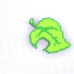 Animal Crossing Leaf Pixel Art