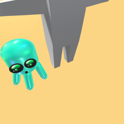 Mini Cute kawai sqiud.  CYAN!