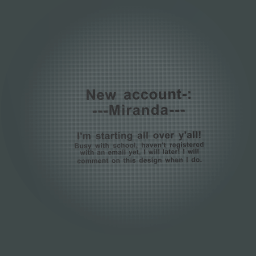 :D New acc reveal!