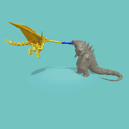 Godzilla VR the golden dragon
