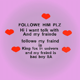 Followe him