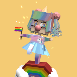 Exclusive rainbow girl
